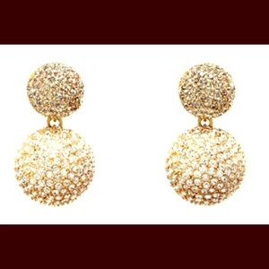 India Hicks GOLd moon drop earrings